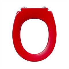 Red Armitage Shanks Contour 21 Toilet Seat For 355mm High Pan, No Cover,