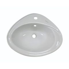 Blanc Inset Counter Top Basin 560mm 1 Tap Hole