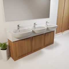 Solid Surface Vanity Unit (Semi-Recessed Style)