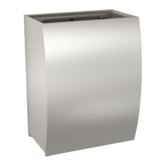 KWC DVS Stratos Wall Mounted Open Waste Bin, 45L with Optional Lid