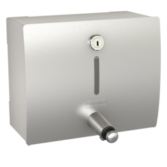 KWC DVS Stratos Wall Mounted Soap Dispenser Stainless Steel 1Litre