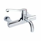 Twyford Sola thermostatic wall mounted surgeons mixer lever tap.