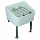 Twyford Cleaner Sink, 465mm x 400mm, includes grating.