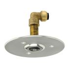 Anti-Ligature Ceiling Mounted Shower Head, 52mm Long Tail | Dudley Resan