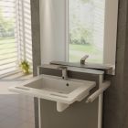 Pressalit SELECT Electrically Height Adjustable Bracket with MATRIX Small Wash Basin Pack