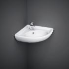 RAK-Compact Corner Basin with 1 Taphole | Commercial Washrooms