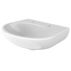 Dudley Resan Oval Basin, Two Tap Holes, No Overflow, Polished Gloss Effect | Commercial Washrooms