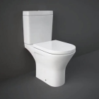 RAK-Resort Mini Close Coupled Full Access Open Back WC Pan | Wrap Over Seat | Commercial Washrooms