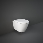 RAK-Resort Rimless Wall Hung Toilet with Hidden Fixations | Wrap Over Seat | Commercial Washrooms