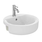 Armitage Shanks Edit R 45cm Semi-Countertop Washbasin with Taphole and Overflow | Commercial Washrooms
