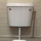 Blanc Low Level Lever Operated Ceramic Toilet Cistern
