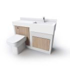 Vanity Unit and Toilet IPS Combination Unit with Wash Trough Basin
