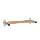 1000mm Wall Mounted Changing Room Bench Seat with Wooden Beech Slats