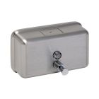 Brushed Stainless Steel 1200ml Soap Dispenser - Horizontal | Commercial Washrooms
