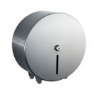 Brushed Stainless 12" Jumbo Toilet Roll Dispenser, Lacquered | Commercial Washrooms