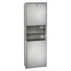 KWC DVS Recessed Wall Mounted Waste Bin, Paper Towel, Soap Dispenser Combination Unit