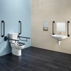Armitage Shanks Doc M Contour 21+ Peninsular Care Pack | Charcoal | Commercial Washrooms