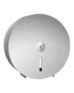 ASI Round Single 13.5" Jumbo Toilet Tissue Roll Dispenser Brushed Stainless Steel