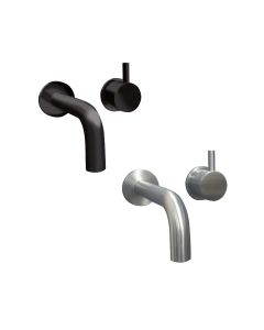 Dolphin Monobloc Lever Operated Mixer Tap - Brushed Finish