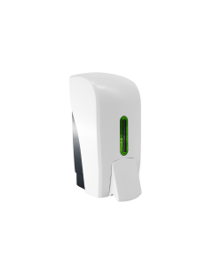 Halo 1Ltr White with Emerald Beaded Wall Mounted Soap Dispenser