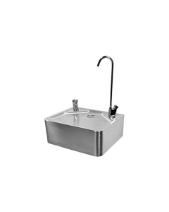 Pland Malvern Wall Mounted Drinking Fountain with Bubbler Tap and Glass Filler