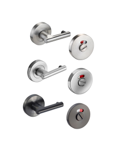 Pilaster Mounted Lever Arm Toilet Cubicle Lock 