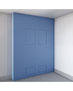 Double Medical IPS Unit with Hinged and Lockable Panels (No Sanitaryware)