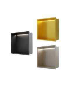 Recessed Shower Shelf with LED 300mm X 300mm