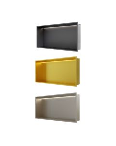 Horizontal Recessed Shower Shelf with LED 300mm X 600mm