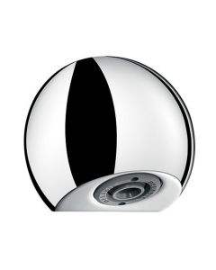 Anti-Ligature Round Wall Mounted Shower Head, Adjustable Spray, up to 230mm Walls | Dudley Resan