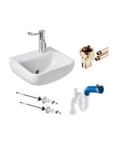 Armitage Shanks One Tap Hole Contour 21+ 40cm Medical Wash Basin Pack (Left or Right Handed)