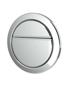 Chrome Dudley Geo 73.5mm Dual Flush Toilet Push Button, 372873