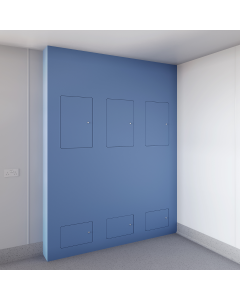 Triple Medical IPS Unit with Hinged and Lockable Panels (No Sanitaryware) 