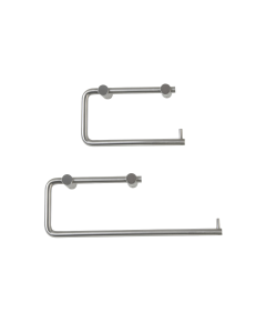 Dolphin Single or Double Toilet Roll Holder (Polished or Satin Stainless Steel)