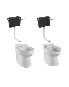 Twyford Sola Rimless Back To Wall School Toilet Pack
