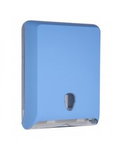 Hand Paper Towel Dispenser Soft Touch Plastic - Blue
