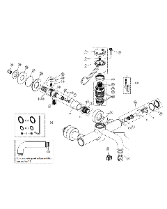Spare Parts for Armitage Shanks Markwik 21+ Panel Mounted Thermostatic Basin Mixer Tap
