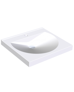 KWC DVS Miranit Ronda Washbasins - Single Station with Tap Holes