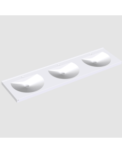 KWC DVS Miranit Ronda Three User Washbasins (2100mm)