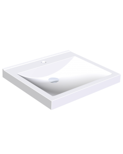 KWC DVS Miranit Quadro Washbasins - Single Station with Tap Holes