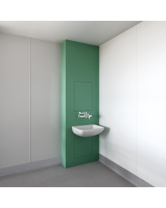 Flush Fronted Healthcare Basin IPS Unit with Hinged and Lockable Access Panels