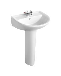 Armitage Shanks Sandringham 21 55cm Washbasin with 1 Taphole and Overflow | Commercial Washrooms