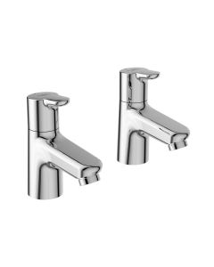 Armitage Shanks Contour 21+ Basin Pillar Taps | Commercial Washrooms