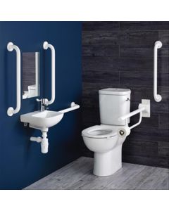 Armitage Shanks | Contour 21+ Doc M Close Coupled Left-Handed rails | Commercial Washrooms