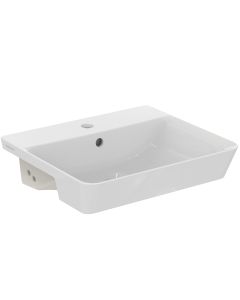 Armitage Shanks Edit L 50cm Semi- Countertop Wash Basin, One Taphole | Commercial Washrooms