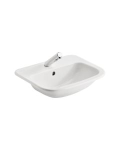 Armitage Shanks Planet 21 50cm countertop washbasin 1 taphole with overflow | Commercial Washrooms