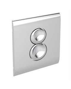 Armitage Shanks Septa Pro P4 Pneumatic Small Metal Dual Flushplate | Commercial Washrooms