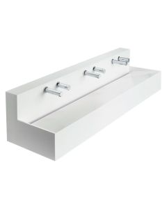 Armitage Shanks Silhouette 120/180/240/300cm Wash Troughs With Upstand (Bespoke Sizes)