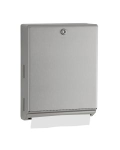 Bobrick Classic Series Paper Towel Dispenser 400 C-Fold or 525 Multifold Tumbler Lock