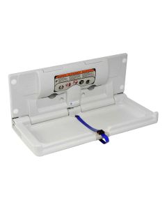 White Wall Mounted Horizontal Changing Table | Dolphin